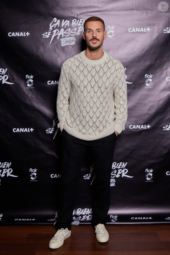 Exclusif - M. Pokora (Matt Pokora) - Soirée pour la série documentaire "Ça va bien se passer, Dadju" au Royal Monceau à Paris, le 12 septembre 2023. © Cyril Moreau/Bestimage