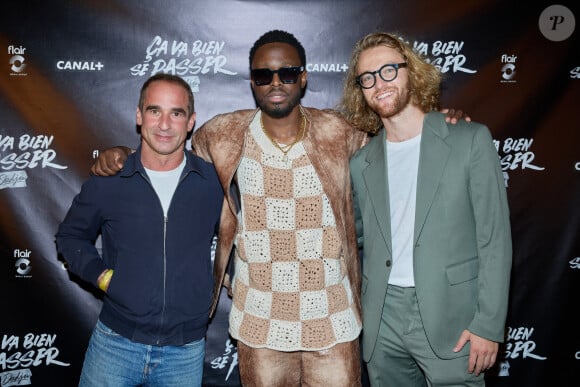 Exclusif - Dadju, Teo frank et David Perissère - Soirée pour la série documentaire "Ça va bien se passer, Dadju" au Royal Monceau à Paris, le 12 septembre 2023. © Cyril Moreau/Bestimage