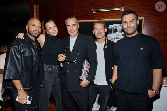 Exclusif - Saïd Boussif, Michael Coste, Mehdi Adbelhed, guest - Photocall et cocktail de la soirée pour la série documentaire "Ça va bien se passer, Dadju" en exclusivité sur Canal + au Royal Monceau à Paris le 12 septembre 2023. A partir du 13 septembre, la chaine de télévision française Canal+ diffusera "Ça va bien se passer, Dadju". Une série-documentaire de six épisodes retraçant la vie de Dadju. © Cyril Moreau/Bestimage 