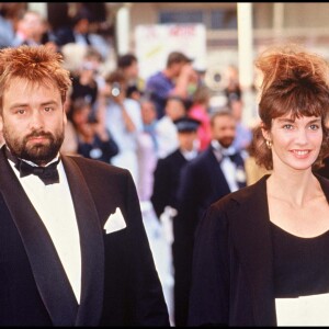 Anne Parillaud a également partagé sa vie avec Luc Besson. 
Anne Parillaud et Luc Besson - Festival de Cannes 1990