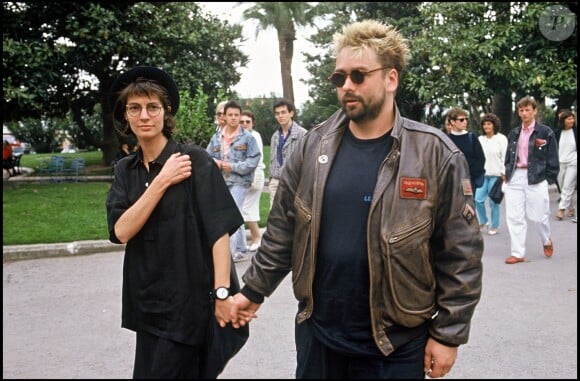 Archives - Anne Parillaud et Luc Besson au Festival de Cannes en 1988.