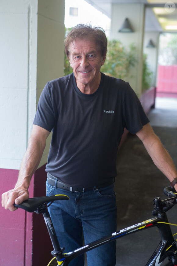 Exclusif - Henri Sannier - Essayage des vélos lors de l'étape du coeur au profit de l'association "Mécénat Chirurgie Cardiaque" à l'hôtel Mercure Marseille Centre Vieux Port à Marseille, le 21 juillet 2017. © CVS/Bestimage