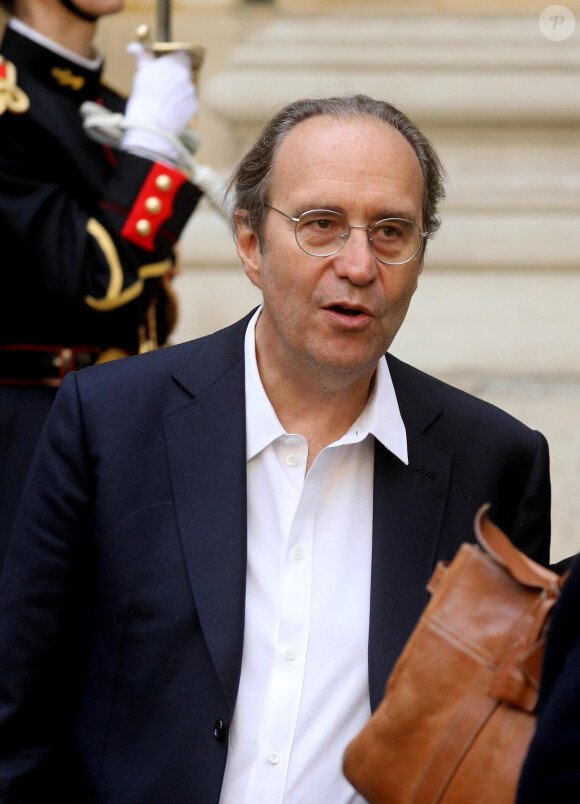 Exclusif - Xavier Niel - l'académicien François Sureau a été reçu à l'Institut de France à Paris, le 3 Mars 2022. © Dominique Jacovides/Bestimage