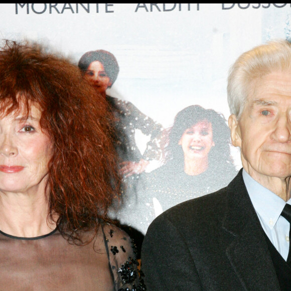 Alain Resnais et Sabina Azéma lors de la première du film Coeurs à Paris en 2006