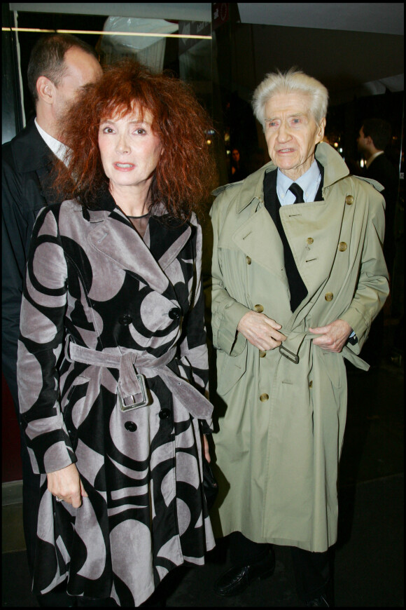 Alain Resnais et Sabina Azéma lors de la première du film Coeurs à Paris en 2006