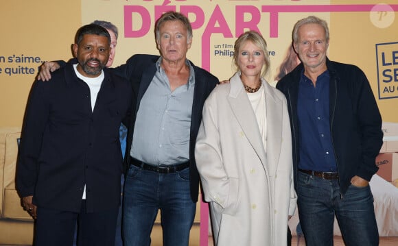 Youssef Hajdi, Franck Dubosc, Karin Viard et Philippe Lefebvre - Avant-première du film "Nouveau départ" à l'UGC Ciné Cité les Halles à Paris 18 septembre 2023. © Coadic Guirec/Bestimage