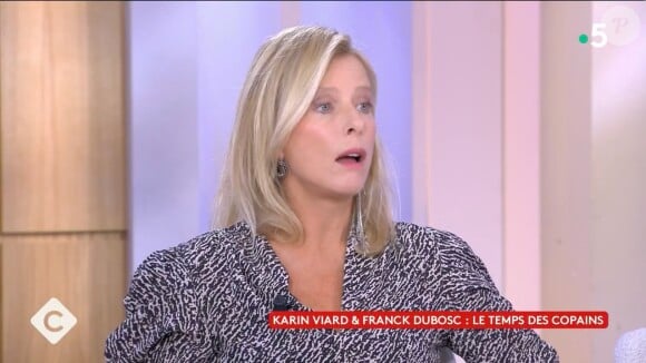 Karin Viard dans l'émission "C à Vous" sur France 5.