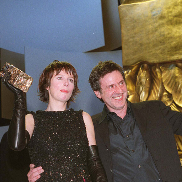 Karin Viard et Daniel Auteuil - 25e cérémonie des César à Paris.