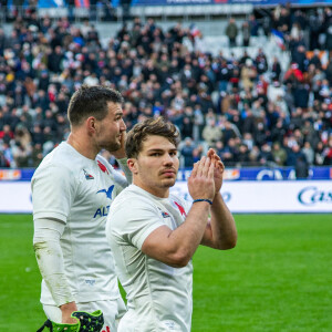 Info - Antoine Dupont élu meilleur joueur du Tournoi des Six Nations - Antoine Dupont (XV de France) - Match de Rugby du tournoi des 6 nations au stade de France : La France remporte la victoire face à l'Ecosse 32 à 21 le 26 février 2023. © Baptiste Autissier / Panoramique / Bestimage 