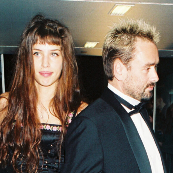 Maïwenn et Luc Besson lors de la soirée des César en 1995.