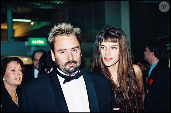 Maïwenn et Luc Besson lors de la soirée des César en 1995.