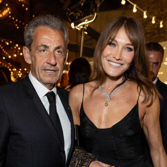 Carla Sarkozy a partagé un compte Instagram un peu particulier dans ses stories
Carla Bruni et son mari Nicolas Sarkozy - Personnalités à la soirée "Women In Motion" par Kering au Château de la Castre lors du 75ème Festival International du Film de Cannes. © Olivier Borde / Bestimage 