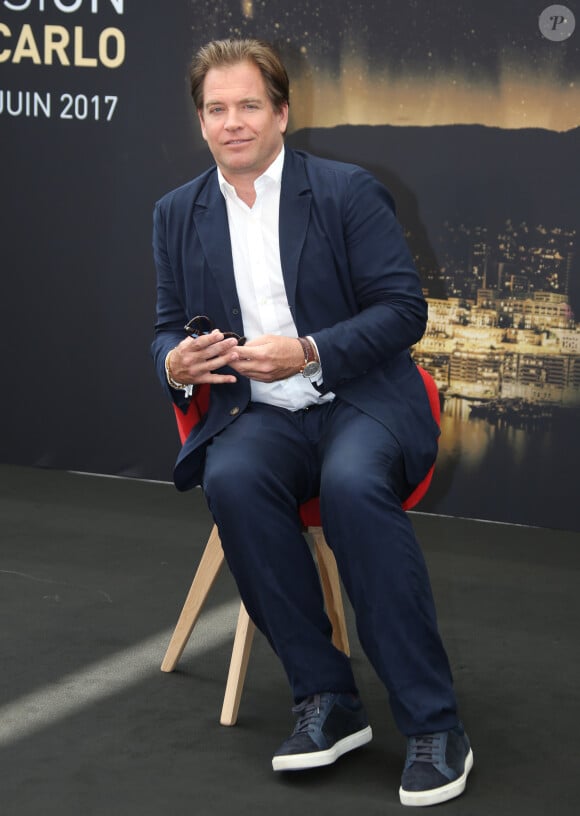 Michael Weatherly lors du photocall de la série 'Bull' lors du 57ème Festival de télévision de Monte-Carlo le 18 juin 2017. © Denis Guignebourg/Bestimage 