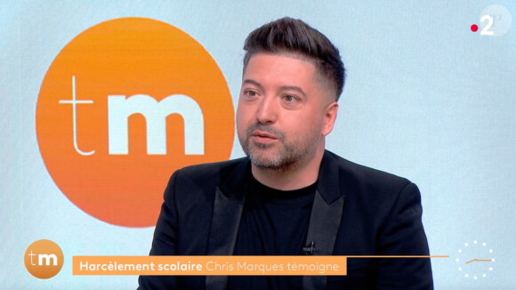 Chris Marques sur le plateau de "Télématin" France 2.