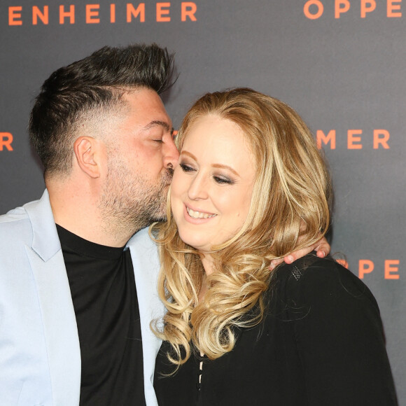 Chris Marques et sa compagne Jaclyn Spencer - Première du film "Oppenheimer" au Grand Rex à Paris le 11 juillet 2023. © Coadic Guirec/Bestimage 