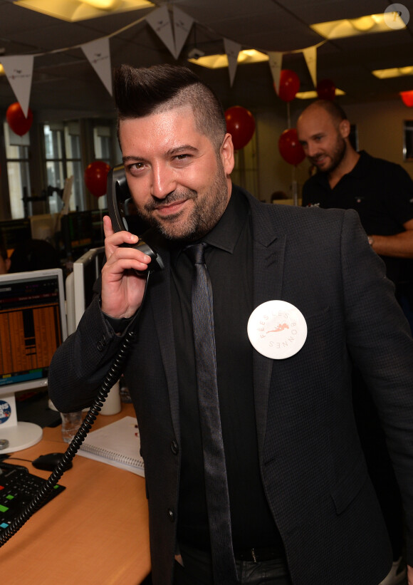 Chris Marquès lors de la 13ème édition du Charity Day dans la salle des marchés d'Aurel BGC dans le quartier de la Bourse à Paris le 11 septembre 2017. © Veeren / Bestimage