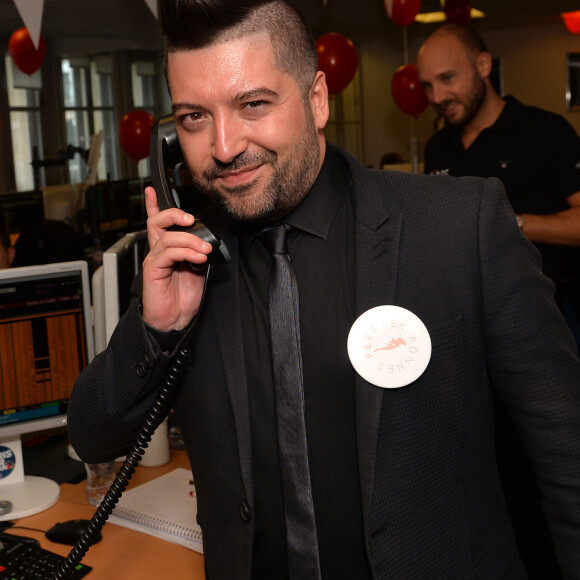 Chris Marquès lors de la 13ème édition du Charity Day dans la salle des marchés d'Aurel BGC dans le quartier de la Bourse à Paris le 11 septembre 2017. © Veeren / Bestimage