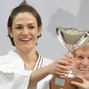 Chantal Jouanno, secrétaire d'Etat à l'Ecologie et nouvelle championne de France de karaté-kata le dimanche 7 mars 2010