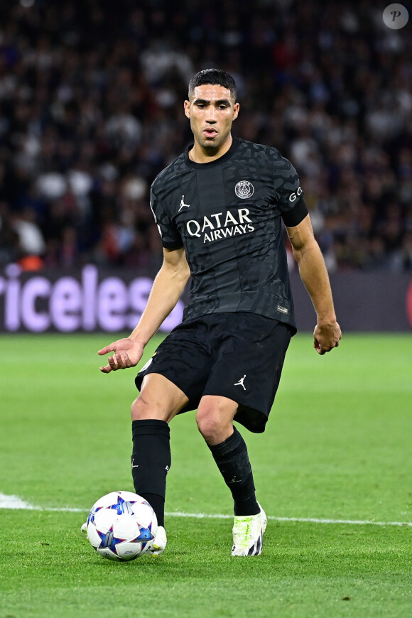 Achraf Hakimi - Match de Ligue des champions entre le PSG et le Borussia Dortmund (2-0) au Parc des Princes à Paris le 19 septembre 2023.