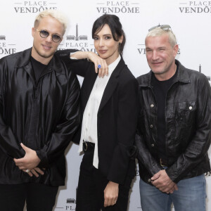 Exclusif - Guillaume Genton, Géraldine Maillet, Benjamin Castaldi - Présentation à l'Hotel Ritz, de la collection de Joaillerie de la marque Place Vendôme, dessinée par G.Maillet à Paris le 9 mars 2022. © Jack Tribeca / Bestimage 