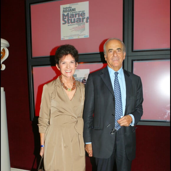 Jean-Pierre Elkabbach et Nicole Avril au théâtre Marigny (archive)