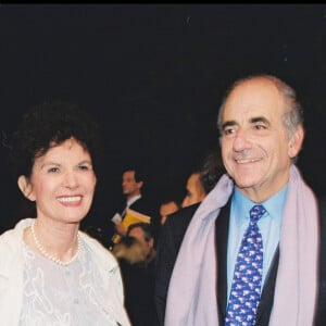 Jean-Pierre Elkabbach et Nicole Avril en 2001 (archive)