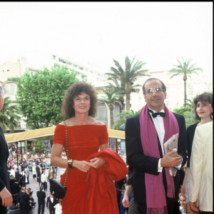 Jean-Pierre Elkabbach et Nicole Avril au Festival de Cannes 1988 (archive)