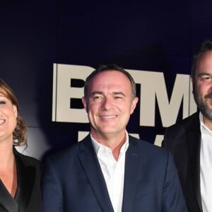 Christophe Delay, Bruce Toussaint, Adeline François - Conférence de presse de rentrée de BFM.TV à Paris le 5 septembre 2019. © Guirec Coadic / Bestimage