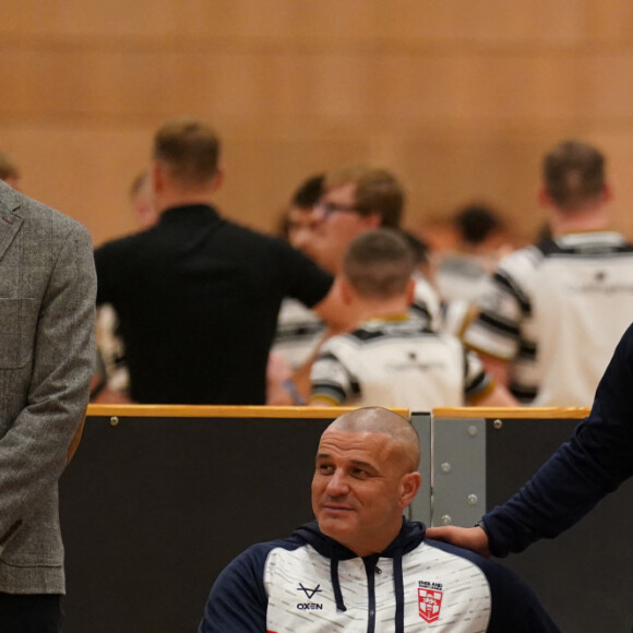 Catherine (Kate) Middleton, princesse de Galles, patronne de la Rugby football League, lors d'une visite au centre sportif Allam de l'Université de Hull pour participer à une journée d'inclusion de la Rugby League organisée par la Rugby football League Hull FC et l'Université. 