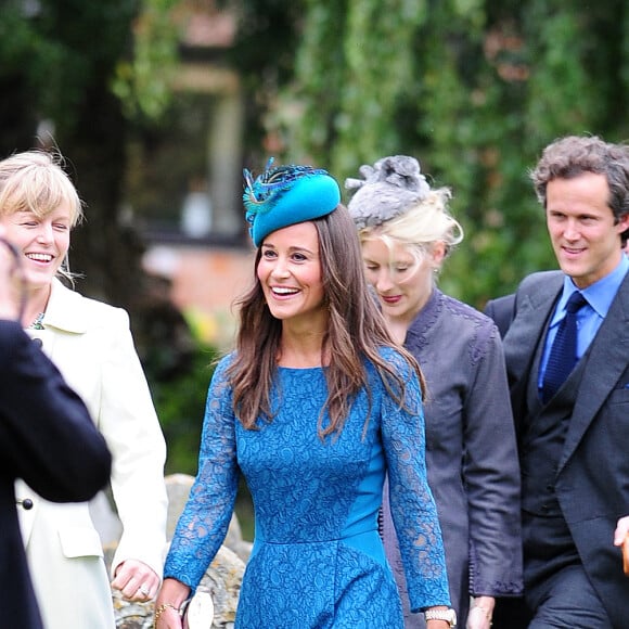 Pippa Middleton, Prince Harry et Prince WIlliam - Mariage de James Meade et de Lady Laura Marsham, 14 septembre 2013 à Gayton, Norfolk, UK . @ Xposure/ABACAPRESS.COM