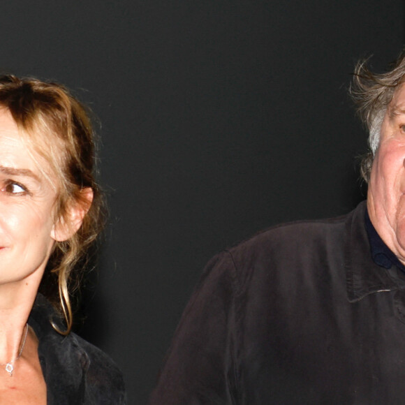 Gérard Depardieu, Sandrine Bonnaire lors du Festival Premiers Plans à Angers le 28 janvier 2022 pour la présentation du film "Umani" © Laetitia Notarianni / Bestimage