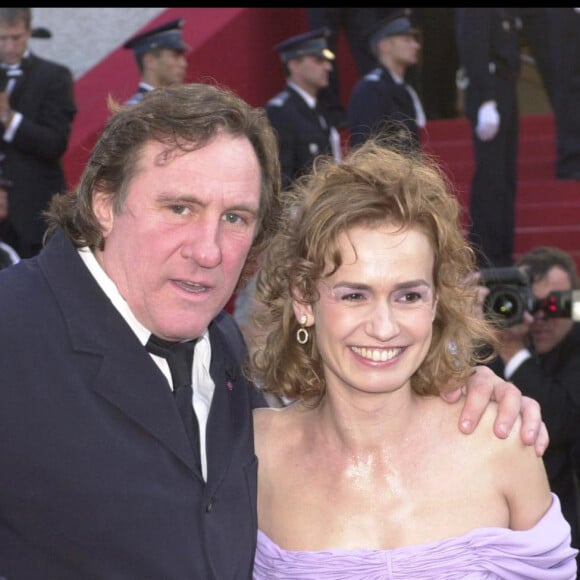 Gérard Depardieu et Sandrine Bonnaire - Festival de Cannes 2003