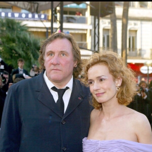 Gérard Depardieu et Sandrine Bonnaire - Festival de Cannes 2003