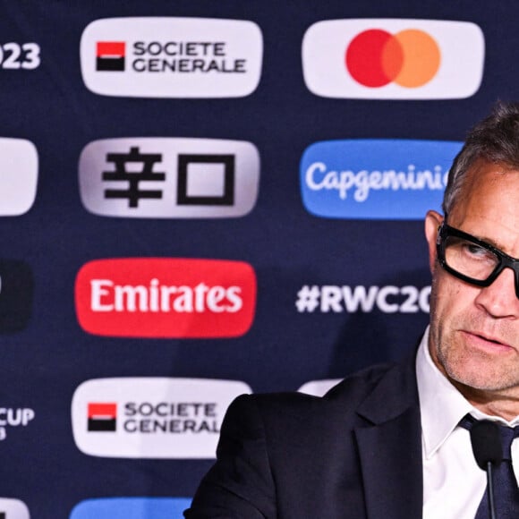 Fabien Galthié, sélectionneur de l'Equipe de France -Coupe du monde de Rugby 2023, quart de finale entre la France et l'Afrique du Sud au Stade de France le 15 octobre 2023 à Paris, France. @ Sandra Ruhaut/Icon Sport/ABACAPRESS.COM