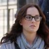 Leighton Meester sur le tournage de la saison trois de Gossip Girl, le 8 mars 2010