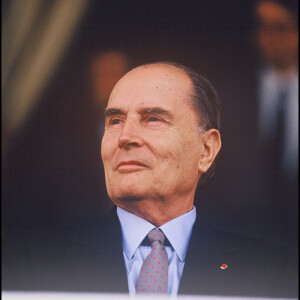 François Mitterrand au Prix de l'Arc de Triomphe.