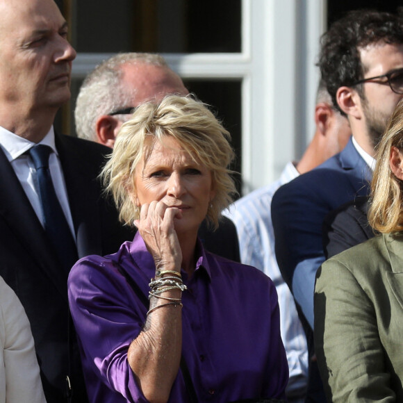Sophie Davant lors du vernissage de la troisième édition de la Grande Exposition du Fabriqué en France au palais de l'Elysée à Paris, France, le 30 juin 2023. © Stéphane Lemouton/Bestimage