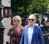 Sophie Davant et son compagnon William Leymergie - Mariage de Claude Lelouch à la mairie du 18ème à Paris. Le 17 juin 2023