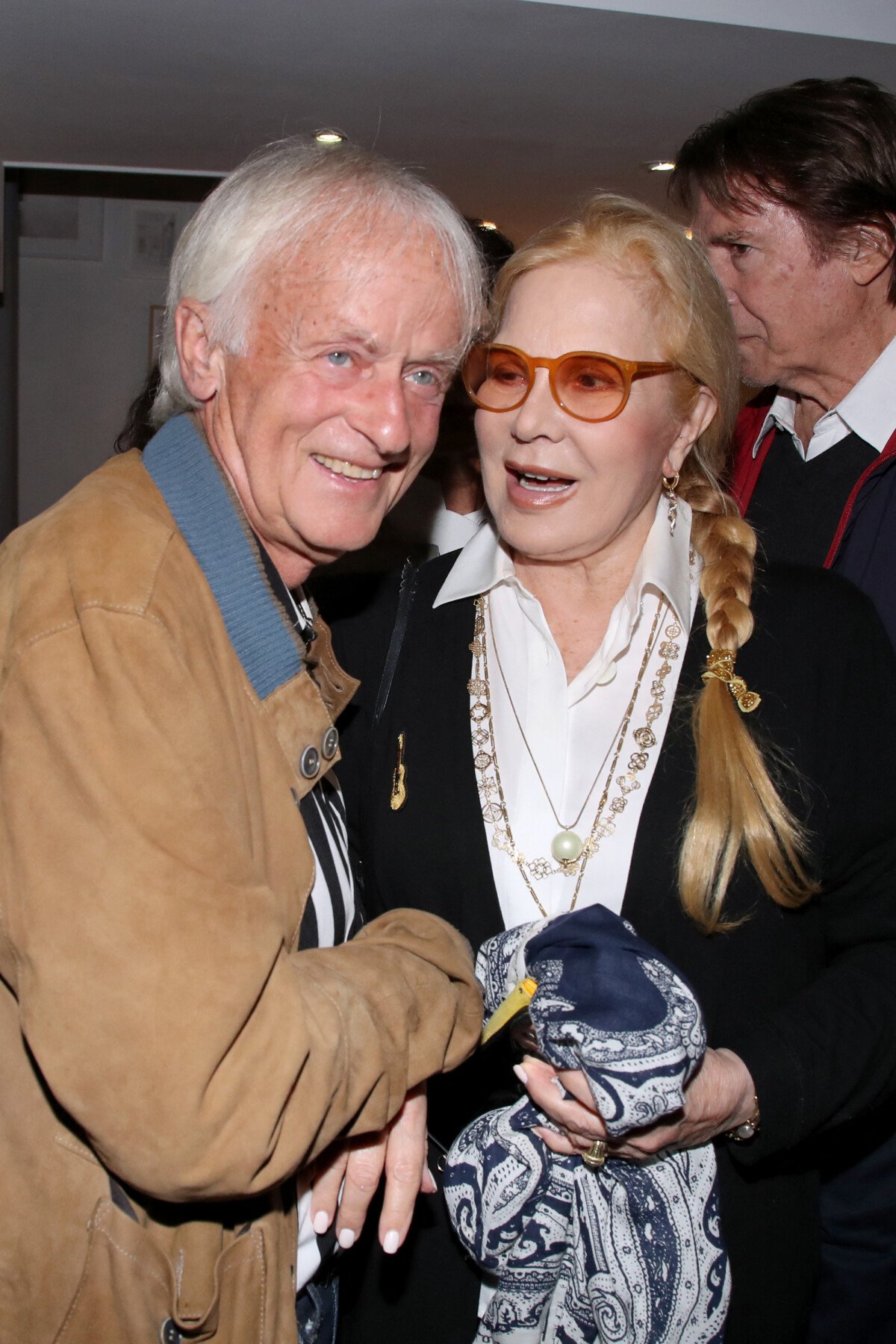 Photo Dave et Sylvie Vartan Martine CouraletLaing dédicace son