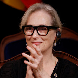 Une surprise car elle avait gardé son alliance la semaine dernière.
Meryl Streep - La famille royale d'Espagne lors de la cérémonie des "Prix Princesse des Asturies 2023" à Oviedo, Espagne, le 20 octobre 2023. 
