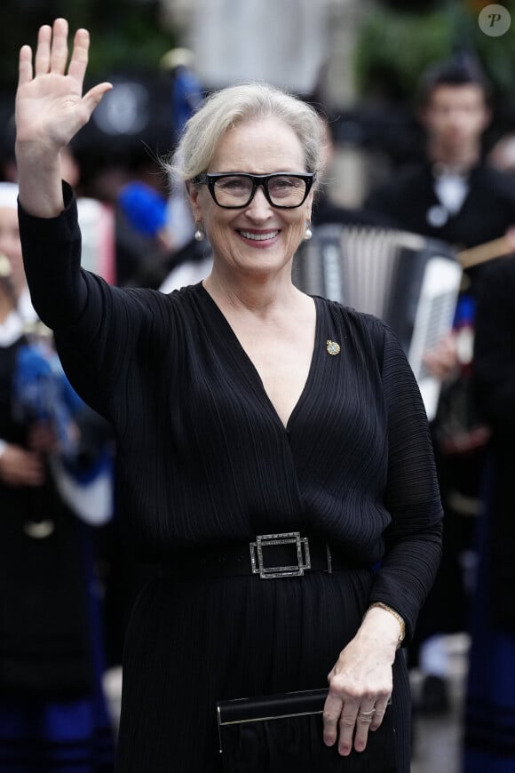 Meryl Streep - La famille royale d'Espagne lors de la cérémonie des "Prix Princesse des Asturies 2023" à Oviedo, Espagne, le 20 octobre 2023. 