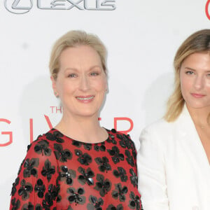 Meryl Streep et sa fille Louisa Gummer - Avant-première du film "The Giver" au Ziegfeld Theatre à New York, le 11 août 2014. 