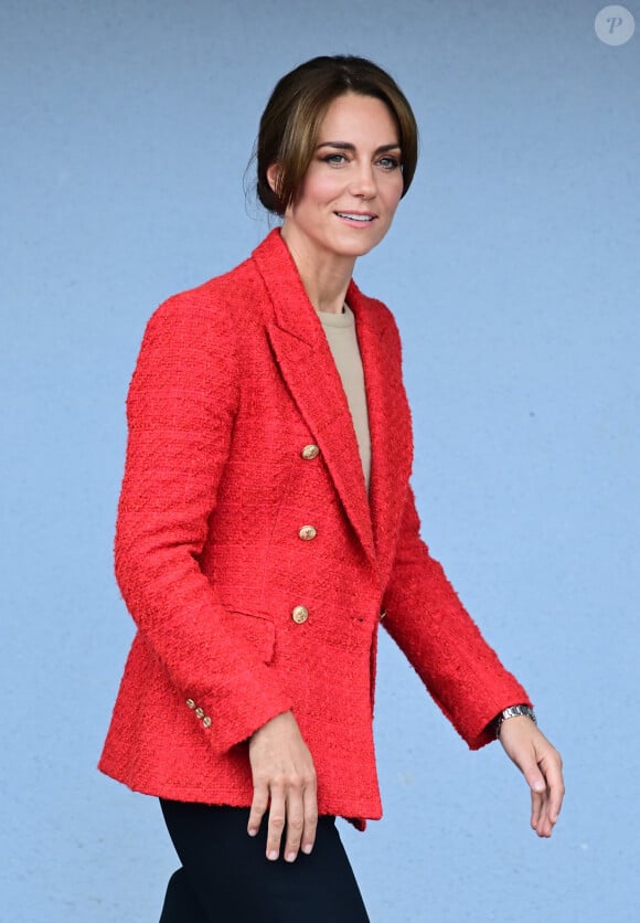 Catherine (Kate) Middleton, princesse de Galles se rend au centre éducatif Orchards de Milton Regis à Sittingbourne, Royaume Uni, le 27 septembre 2023. 