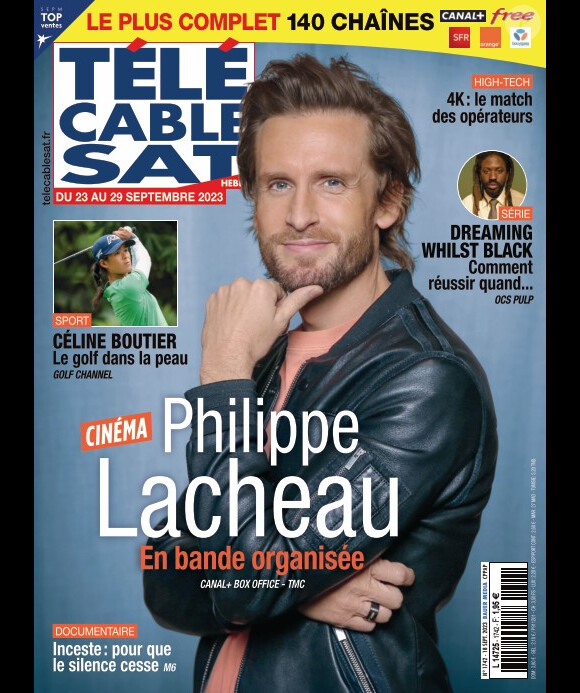 Philippe Lacheau en couverture de Télécâble Sat Hebdo.