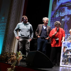 Exclusif - Mimie Mathy, marraine de la 3ème édition, Veronique Meriadec, Emmanuelle Montaud - Présentation du court-métrage "Les âmes de papier" à l'occasion de la 3ème édition du festival Histoires de Femmes à Dreux. Le 21 octobre 2023 © Denis Guignebourg / Bestimage 