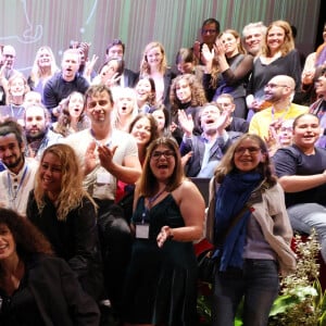 Exclusif - Mimie Mathy, marraine de la 3ème édition et le jury du festival - Elisa Tovati en showcase à l'occasion de la 3ème édition du festival Histoires de Femmes à Dreux. Le 21 octobre 2023 © Denis Guignebourg / Bestimage 