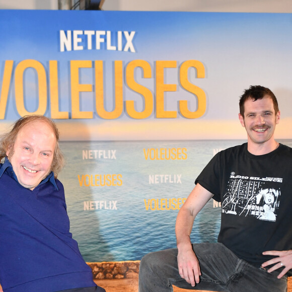 Philippe Katerine, Félix Moati - Avant-première du film "Voleuses" diffusé sur Netflix. Paris le 24 octobre 2023. © Veeren / Bestimage 