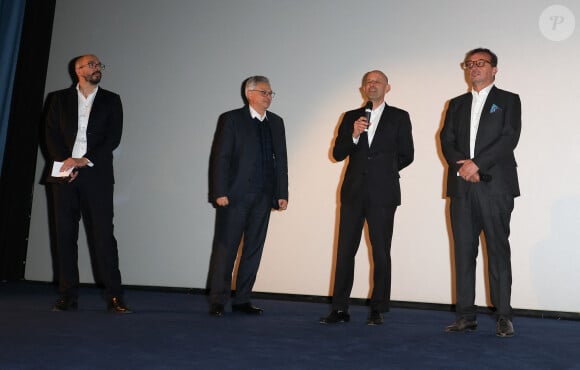 Exclusif - Victor Hadida (producteur), Manuel Munz (producteur), guest - Avant-première du film "Flo" à l'UGC Normandie à Paris le 23 octobre 2023. Flo, le film de G. Danon, est un biopic qui relate l'histoire extraordinaire de Florence Arthaud, navigatrice légendaire surnommée "la petite fiancée de l'Atlantique". Elle a défendu sa liberté et réalisé ses rêves malgré les obstacles. Le film est attendu en salle le 1er novembre 2023. © Coadic Guirec / Bestimage