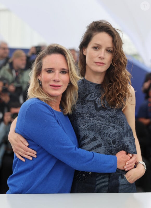 La réalisatrice Géraldine Danon et Stéphane Caillard au photocall de "Flo" lors du 76ème Festival International du Film de Cannes, le 20 mai 2023.