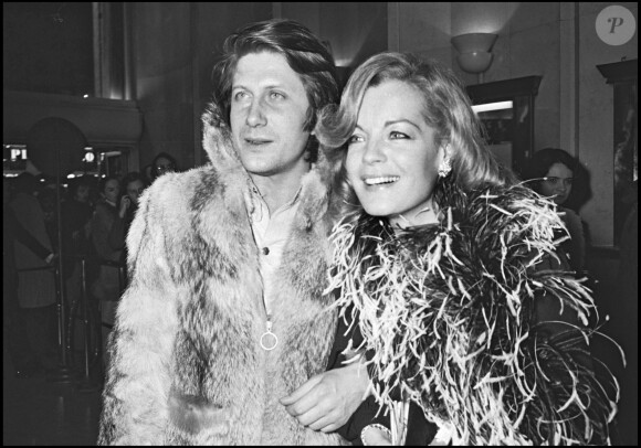 Archives - Jacques Dutronc et Romy Schneider à la première du film "L'important c'est d'aimer à Paris en 1977.